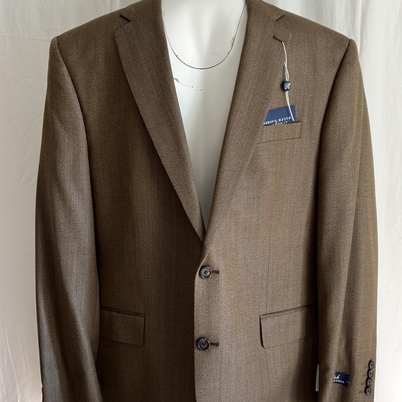 Ralph Lauren 2-Button Blazer Brown Silk Jacket Blazer New 46 Long - Picture 3 of 16